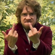 Bilbo Double Middle Finger