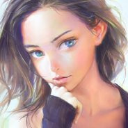 Blue Eyed Painted Girl
