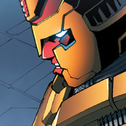 Orange Visor Robot