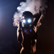 Masked Woman In Smoke