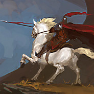 Knight On White Horse