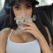Woman Smoking In Car