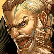 Tattooed Barbarian Warrior