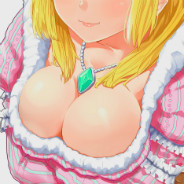 Blonde Anime Girl Cleavage