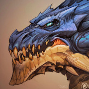 Blue Dragon Head