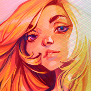 Painted Blonde Girl