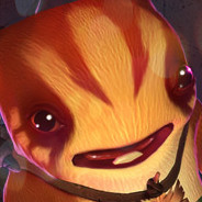 Grinning Orange Creature