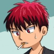 Red Haired Anime Boy Smoking