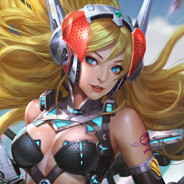 Cyber Armored Blonde Girl