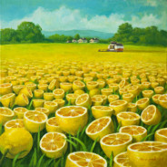 Lemon Field Painting