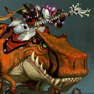 Skeleton Riding T-Rex