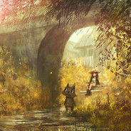 Autumn Bridge Scene