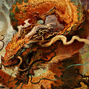 Golden Eastern Dragon