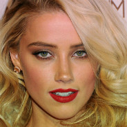 Blonde Woman Red Lips
