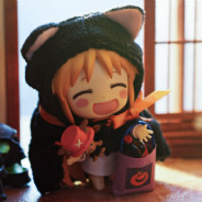 Halloween Cat Hood Figure