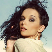 Windswept Dark Haired Woman