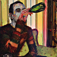 Man Chugging Bottle