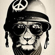 Peace Helmet Lion