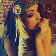 Feather Headdress Girl