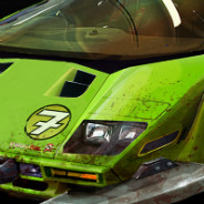 Green Race Car