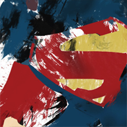 Painted Superman Logo