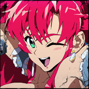 Winking Pink Haired Girl