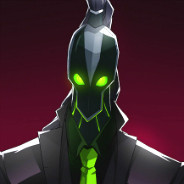 Green Eyed Masked Figure