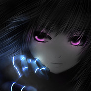 Dark Anime Girl Glowing Eyes