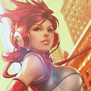 Headphone Girl In City