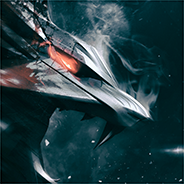 Abstract White Starship