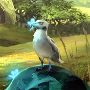 White Bird On Globe